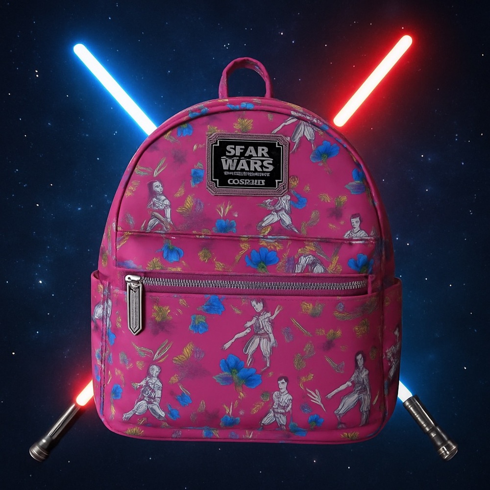 Star Wars Rae Loungefly Mini Backpack - Pink & Blue NWT
